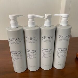 Lot of 4 - Zero% by Gilchrist & Soames Shower gel 15oz Brand New
